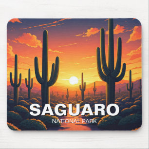 Tapis De Souris Parc national du Saguaro Cactus