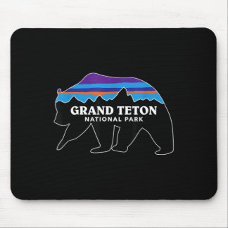 Tapis De Souris Parc national grand téton ours grizzly minimaliste