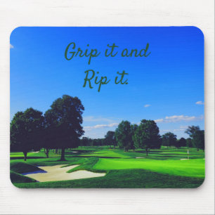 Tapis De Souris Parcours de golf Grip it and Rip it