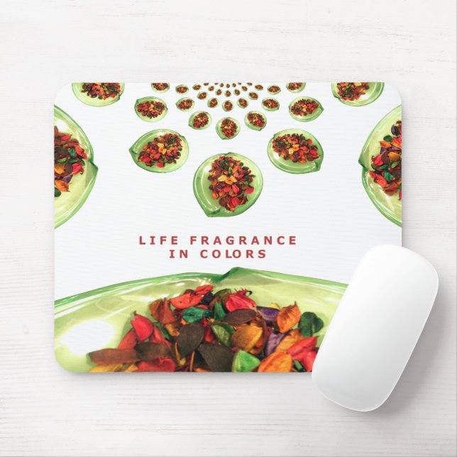 Tapis De Souris Parfum de vie : Potpourri message inspirant (Avec souris)