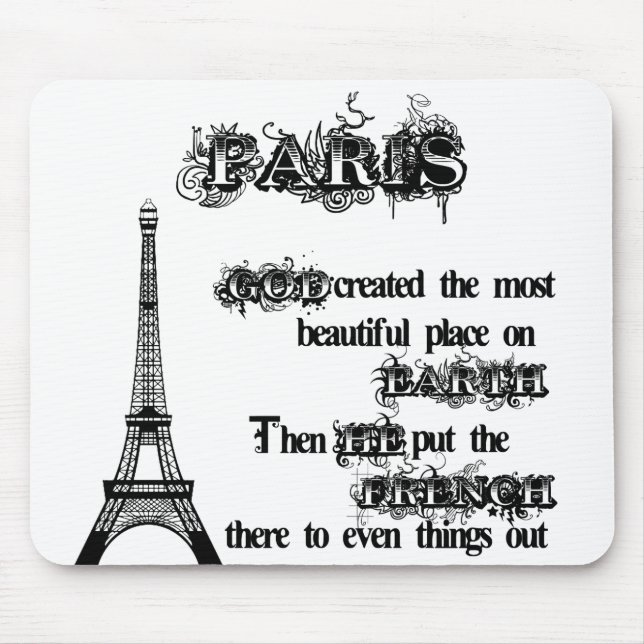 Tapis De Souris Paris (Devant)