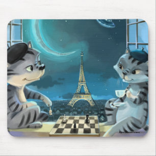 Tapis De Souris Paris la nuit Mousepad