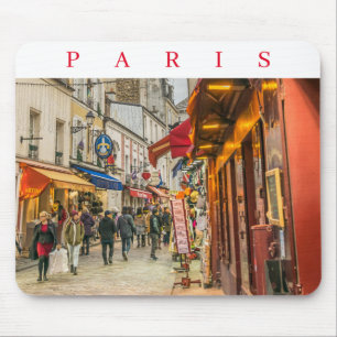 Tapis De Souris Paris Montmartre vue rue mousepad