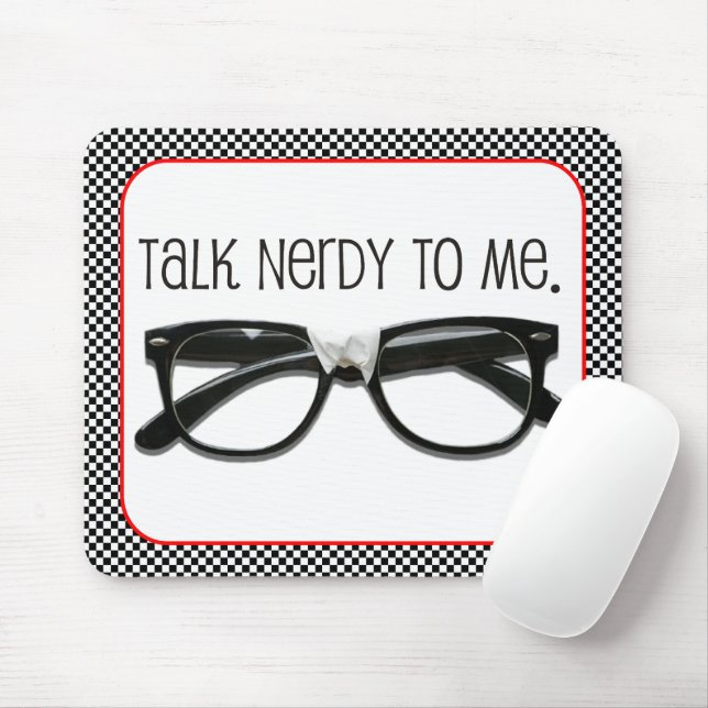 Tapis De Souris Parle Nerdy (Avec souris)