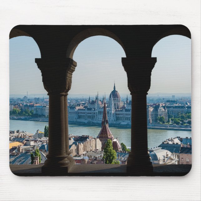 Tapis De Souris Parlement hongrois et de Budapest (Devant)