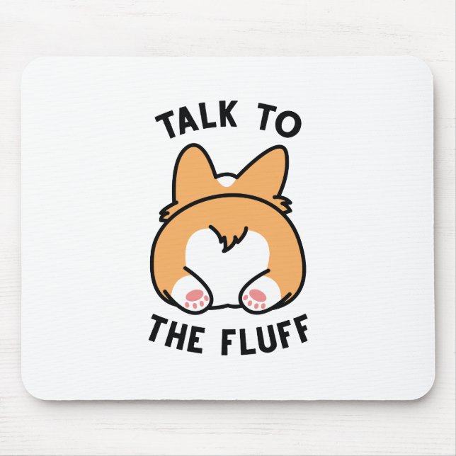 Tapis De Souris Parler Au Fluff (Devant)