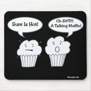 Tapis De Souris Parler de muffin plaisanter Mousepad