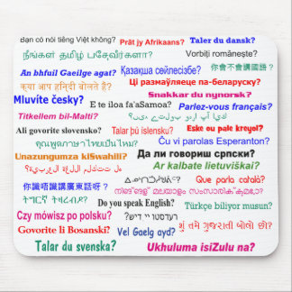 Tapis De Souris Parlez-vous… ? dans beaucoup de langues