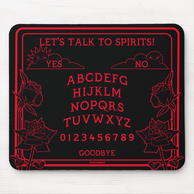 Tapis De Souris Parlons à Spirits Black Red Gothic Pad (Devant)
