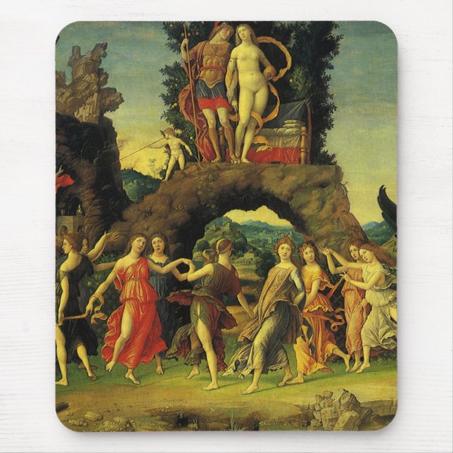 Tapis De Souris Parnassus, Mars et Vénus par Andrea Mantegna (Devant)