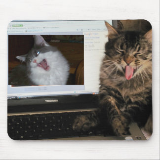 Tapis De Souris Partager un rire sur le conversation vidéo