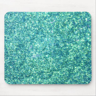 Tapis De Souris Parties scintillant bleu clair Mousepad