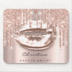 Tapis De Souris Parties scintillant de maquillage bleu rose rose r