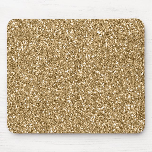 Tapis De Souris Parties scintillant Gold Glitz Glam Sparkle (Devant)