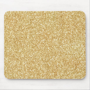 Tapis De Souris Parties scintillant or jaune