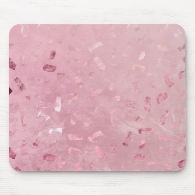 Tapis De Souris Parties scintillant or rose Rose (Devant)