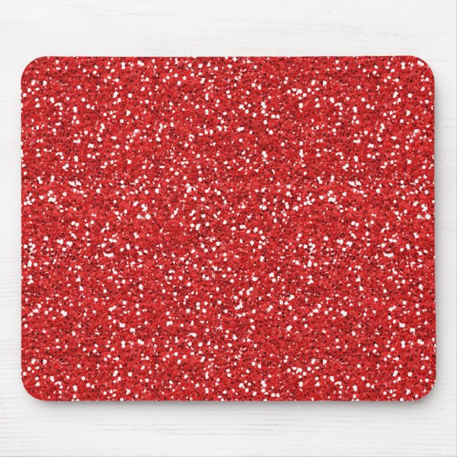 Tapis De Souris Parties scintillant rouge (Devant)