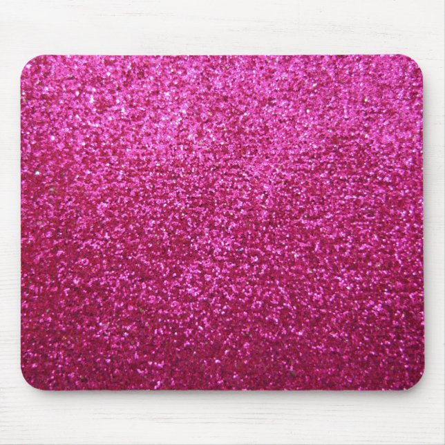 Tapis De Souris Parties scintillantes de roses indien de Faux (Devant)