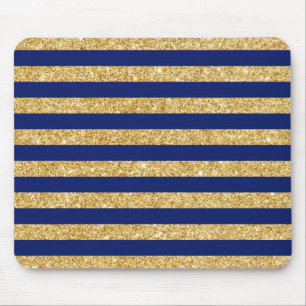 Tapis De Souris Parties scintillantes élégantes d'or de Faux et