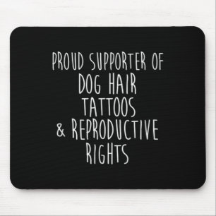 Tapis De Souris Partisan des tatouages de poils de chien et de la