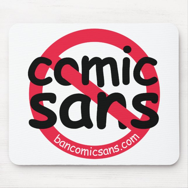 Tapis De Souris Pas de bande dessinée sans mousepad (Devant)