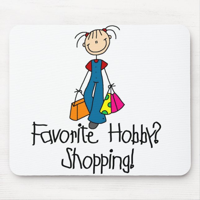 Tapis De Souris Passe-temps préféré Mousepad d'achats (Devant)