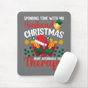 Tapis De Souris Passer Du Temps Avec Le Mari Sur Noël Drôle Sant