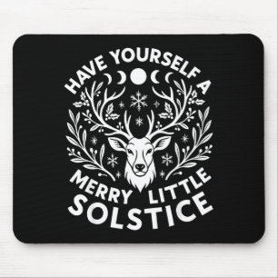 Tapis De Souris Passez un joyeux petit solstice de Noël Pa