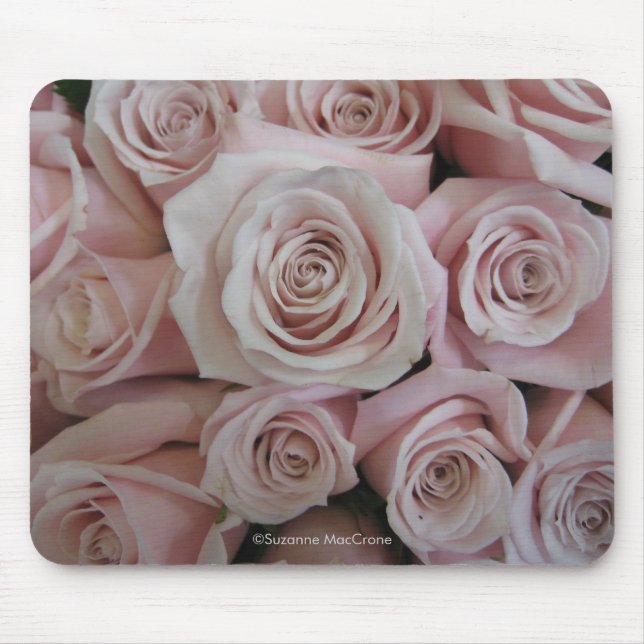 Tapis De Souris Passion pour les roses roses - Mousepad (Devant)