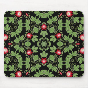 Tapis De Souris Passionflower rouge Mousepad de Deco