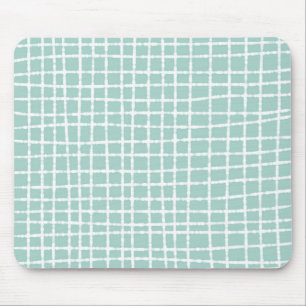 Tapis De Souris Pastel Blue Check Motif doux et moderne
