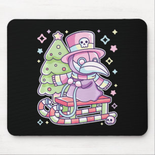 Tapis De Souris Pastel Goth Plague Doctor Christmas Halloween Renc