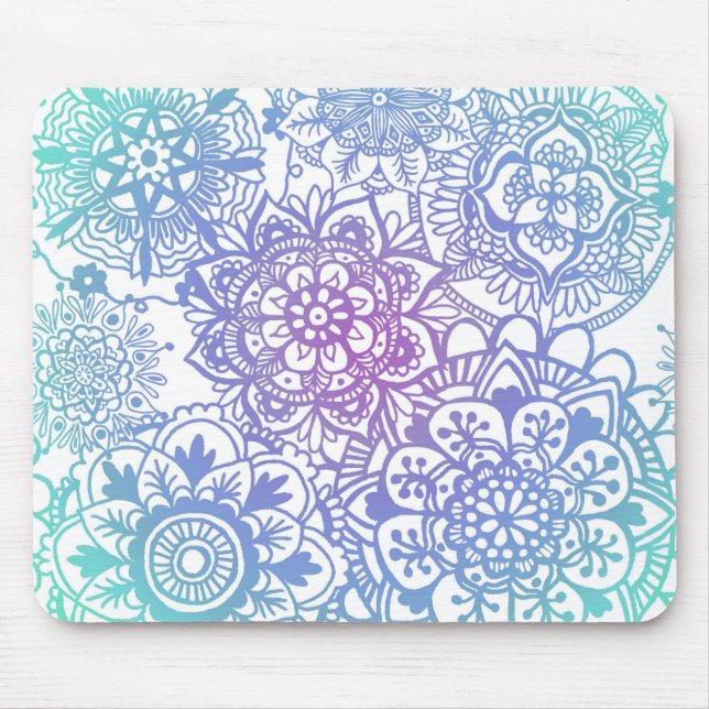 Tapis De Souris Pastel Mandala Motif Mousepad (Devant)