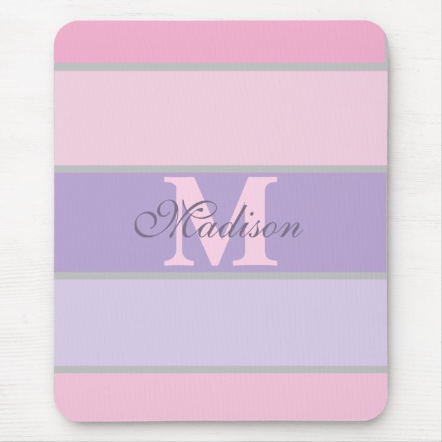 Tapis De Souris pastel rose et violet iPhone / coque ipad (Devant)