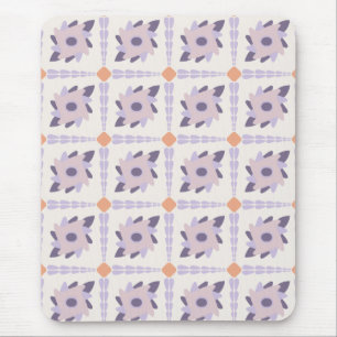 Tapis De Souris Pastel violet Carrelage décoratif coloré