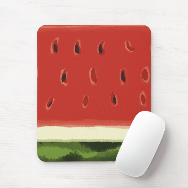 Tapis De Souris Pastèque rouge vif Mousepad (Avec souris)