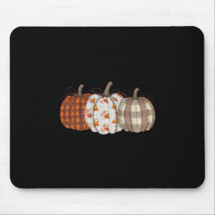 Tapis De Souris Patchwork de la saison des citrouilles Thanksgivin