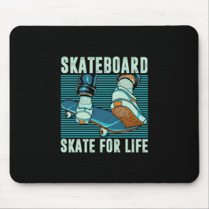 Tapis De Souris Patineur Patineur Planche à roulettes Cadeau pour