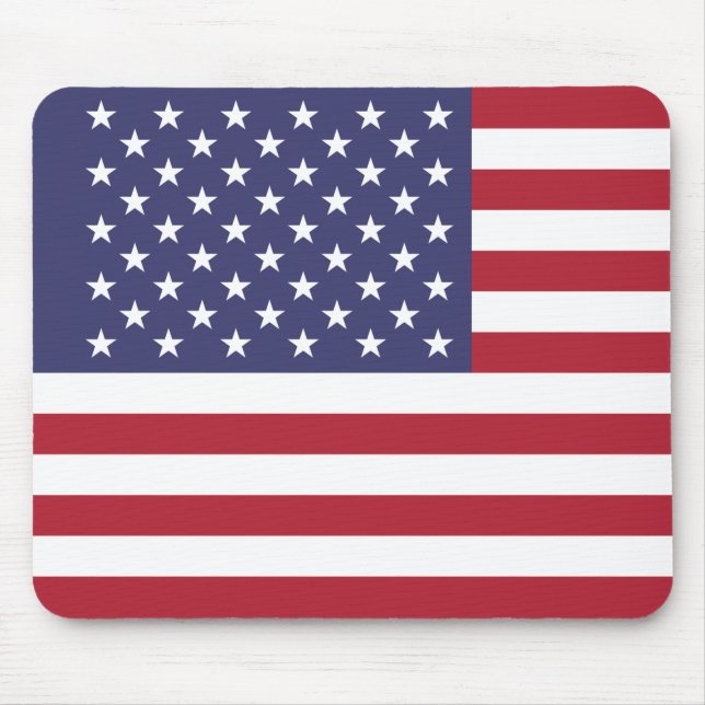Tapis De Souris Patriotique Américaine Drapeau Souris (Devant)