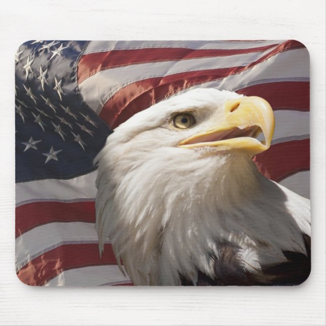 Tapis de souris patriotique d'Eagle (Devant)