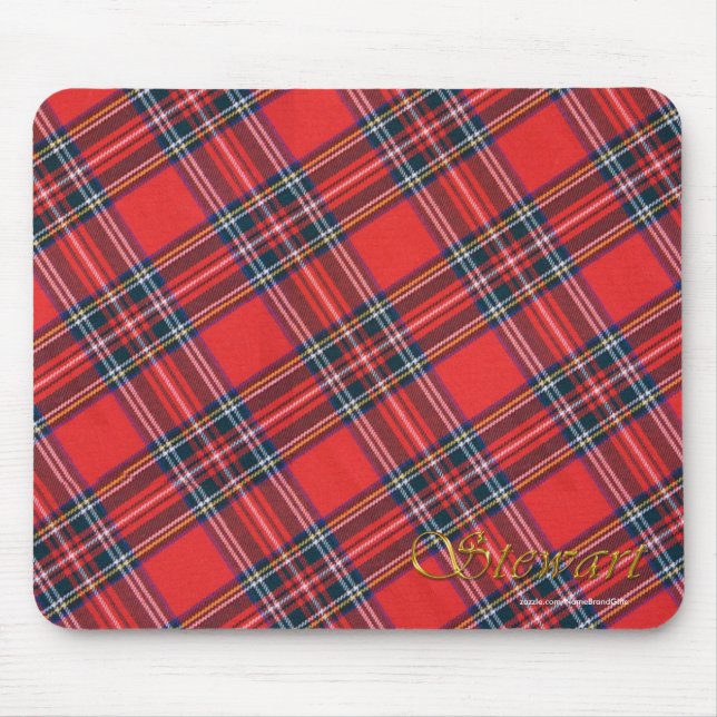 Tapis De Souris Patriotique écossais Royal Clan Stewart Plaid Tart (Devant)