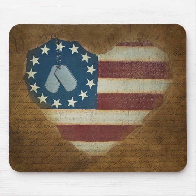 Tapis De Souris Patriotisme vintage (Devant)