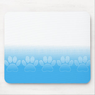 Tapis De Souris Patrouilles Bleues Et Blancs Avec Arrière - plan D