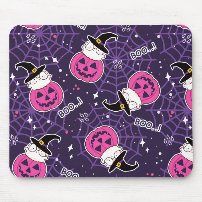 Tapis De Souris Patters de Cute Cats et Pumkins (Devant)