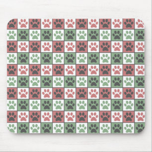Tapis De Souris Patters de Red and Green