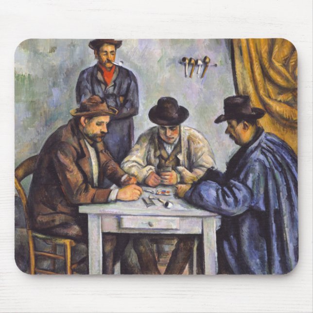 Tapis De Souris Paul Cezanne - Les Joueurs De Cartes (Devant)