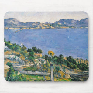 Tapis De Souris Paul Cezanne   L'Estaque, vue de la baie de Marse