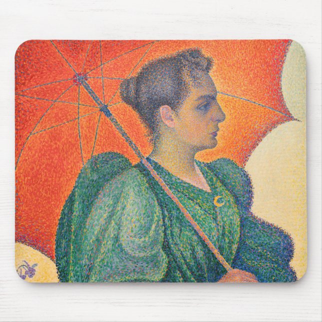 Tapis De Souris Paul Signac - Femme avec un parasol (Devant)