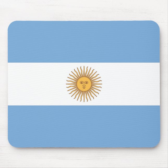 Tapis De Souris Pavé de souris avec Drapeau Argentine (Devant)