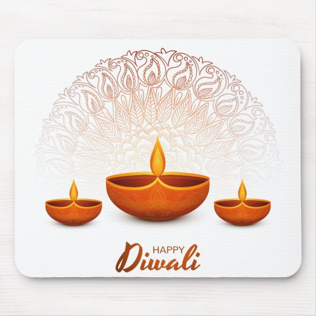 Tapis De Souris Pavé de souris Diwali (Devant)